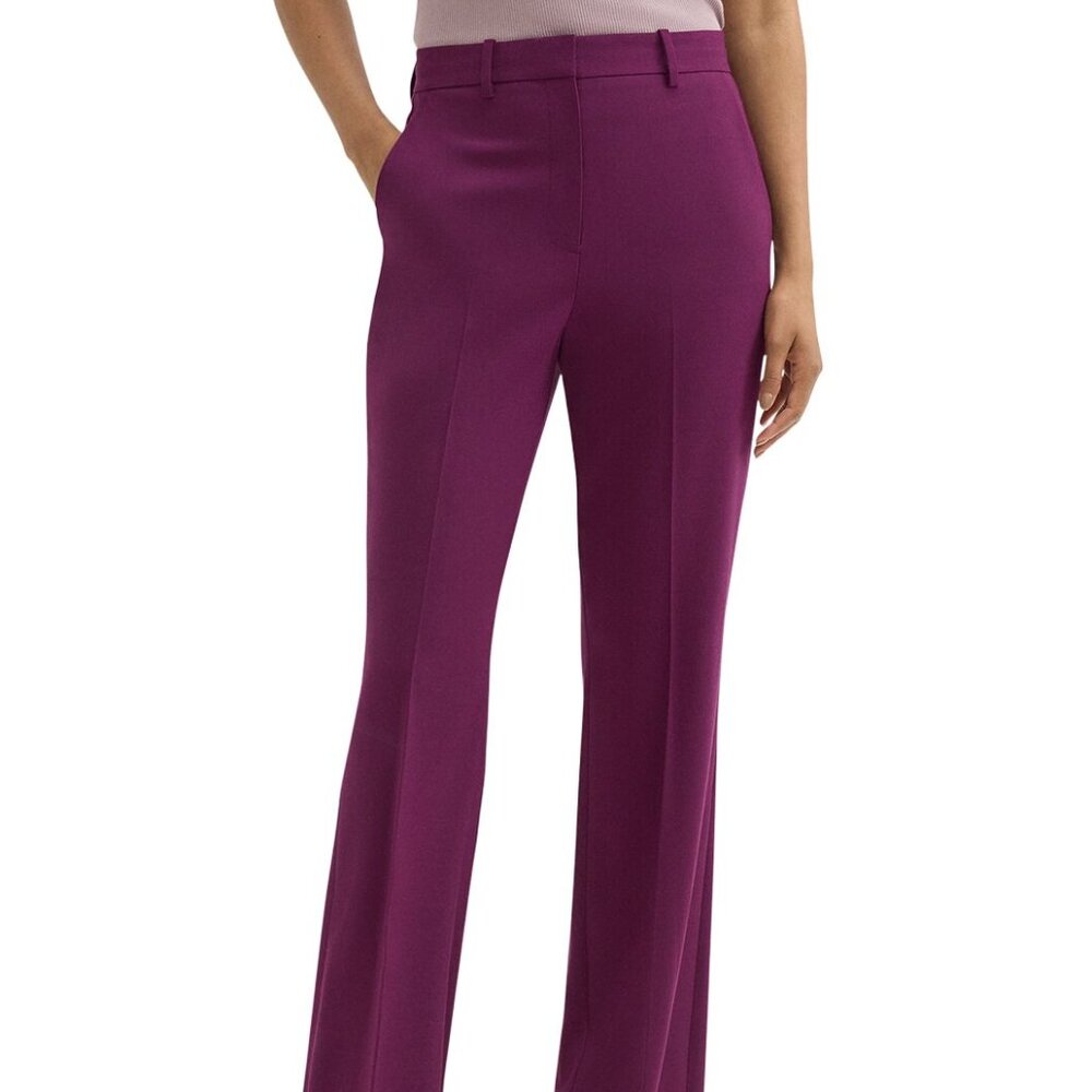 Theory Wool-Blend High Waisted Demitria Pant